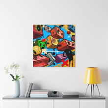 Load image into Gallery viewer, Party Crashers, Print on Gallery wrapped canvas. 20x20