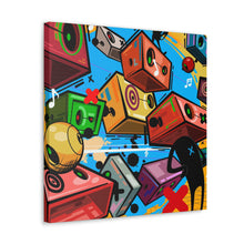 Load image into Gallery viewer, Party Crashers, Print on Gallery wrapped canvas. 20x20