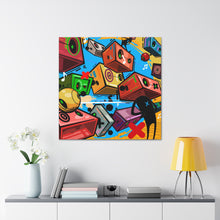 Load image into Gallery viewer, Party Crashers, Print on Gallery wrapped canvas. 20x20