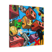 Load image into Gallery viewer, Party Crashers, Print on Gallery wrapped canvas. 20x20