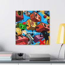 Load image into Gallery viewer, Party Crashers, Print on Gallery wrapped canvas. 20x20