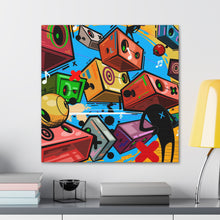 Load image into Gallery viewer, Party Crashers, Print on Gallery wrapped canvas. 20x20
