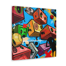 Load image into Gallery viewer, Party Crashers, Print on Gallery wrapped canvas. 20x20
